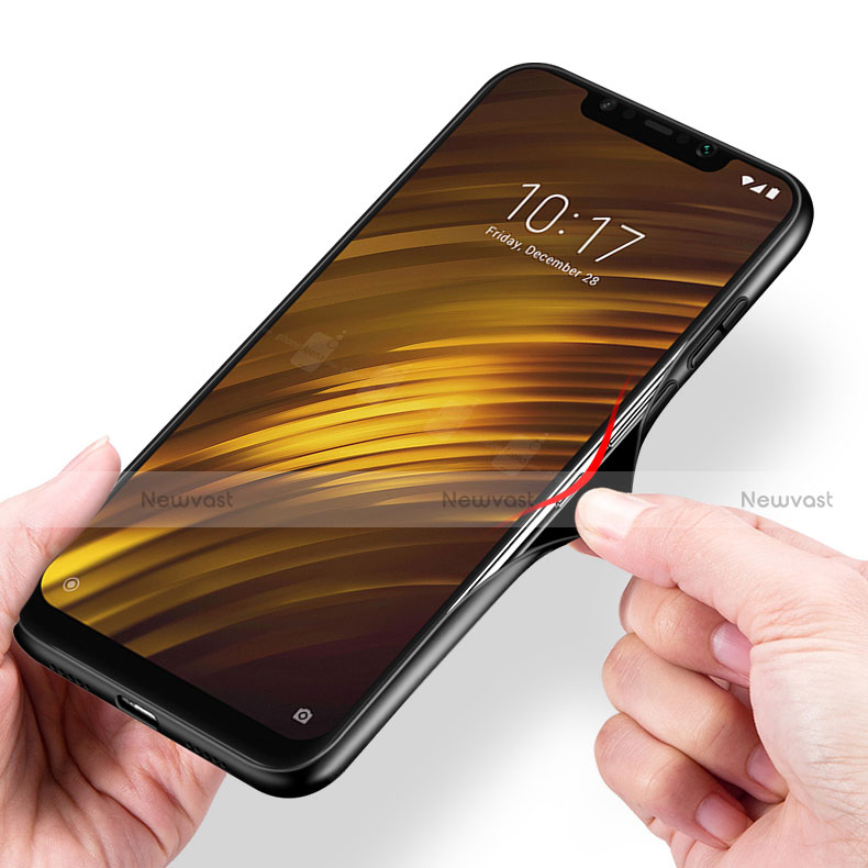 Soft Silicone Gel Mirror Case M01 for Xiaomi Pocophone F1 Black