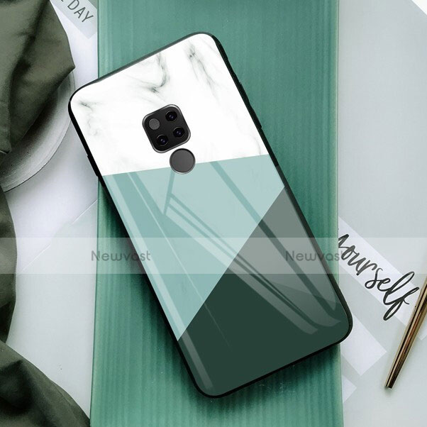 Soft Silicone Gel Mirror Case M02 for Huawei Mate 20 White