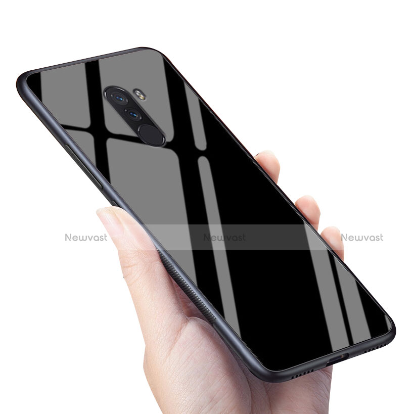 Soft Silicone Gel Mirror Case M04 for Xiaomi Pocophone F1 Black