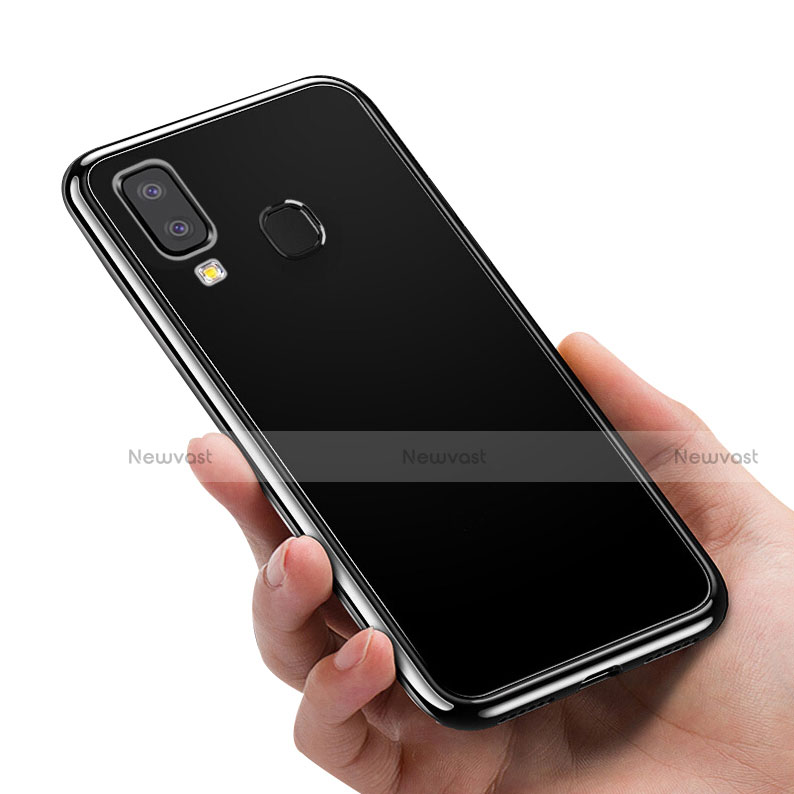 Soft Silicone Gel Mirror Cover for Samsung Galaxy A9 Star SM-G8850 Black