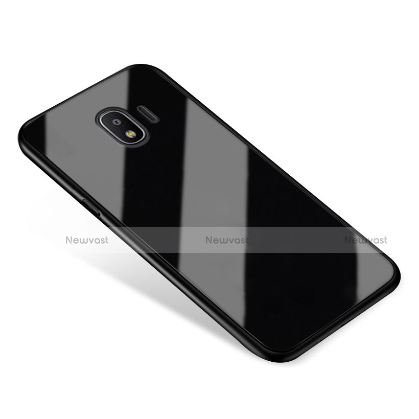 Soft Silicone Gel Mirror Cover for Samsung Galaxy J2 Pro (2018) J250F Black