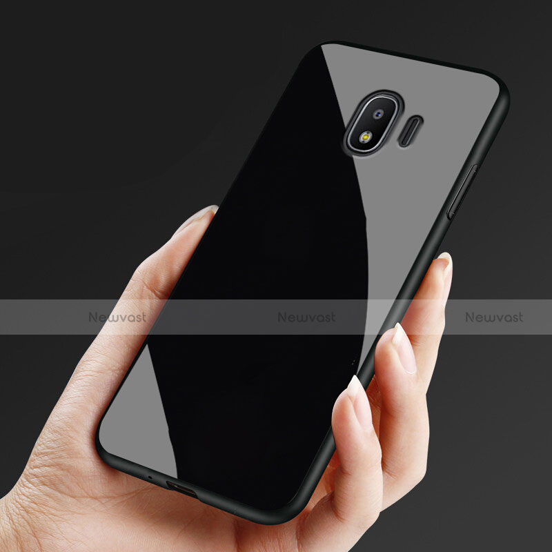 Soft Silicone Gel Mirror Cover for Samsung Galaxy J2 Pro (2018) J250F Black