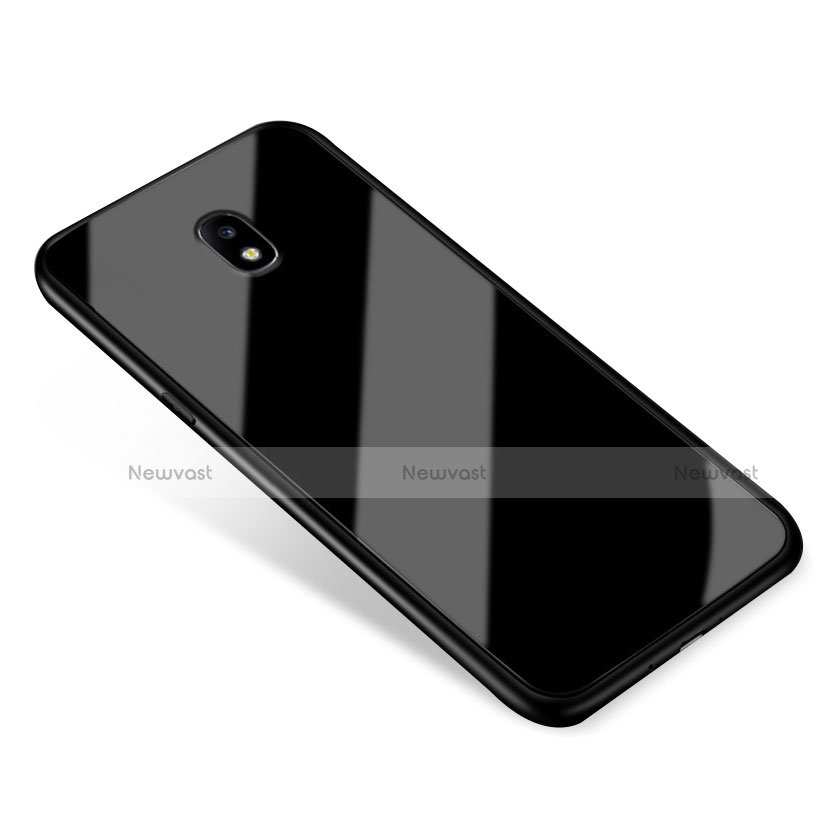 Soft Silicone Gel Mirror Cover for Samsung Galaxy J5 (2017) SM-J750F Black