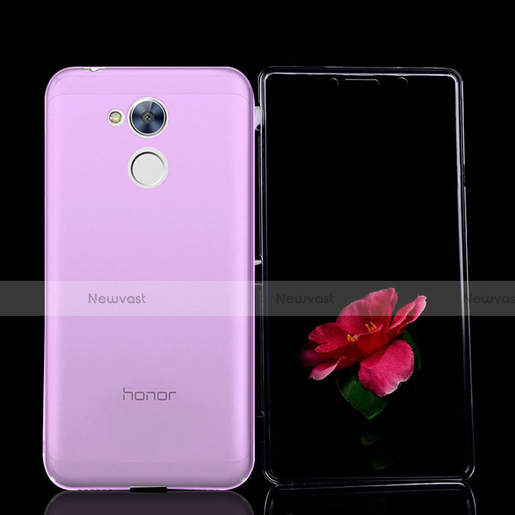 Soft Transparent Flip Case Cover for Huawei Honor 6A