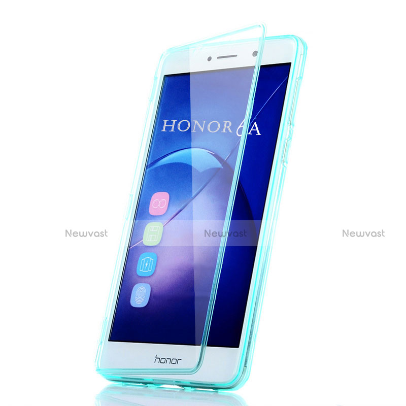 Soft Transparent Flip Case Cover for Huawei Honor 6A