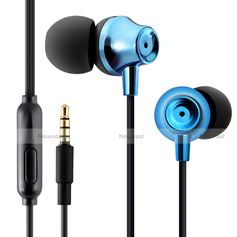 Sports Stereo Earphone Headphone In-Ear H21 Blue