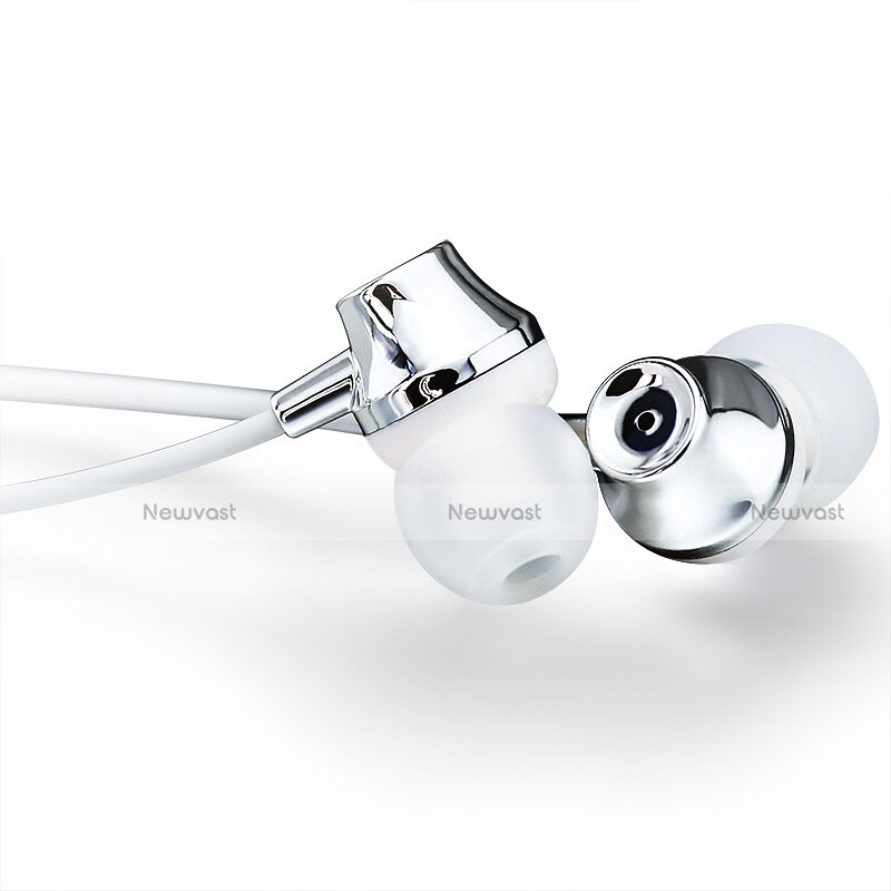 Sports Stereo Earphone Headphone In-Ear H21 Silver