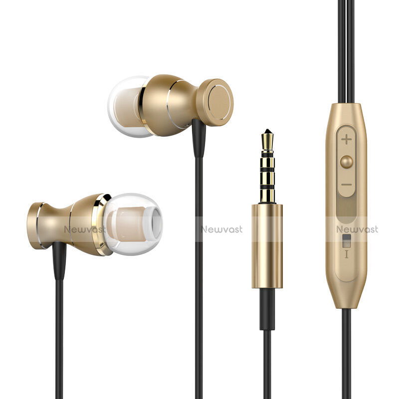Sports Stereo Earphone Headphone In-Ear H34 Gold