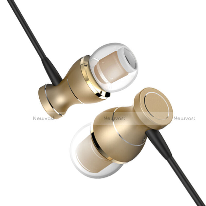 Sports Stereo Earphone Headphone In-Ear H34 Gold