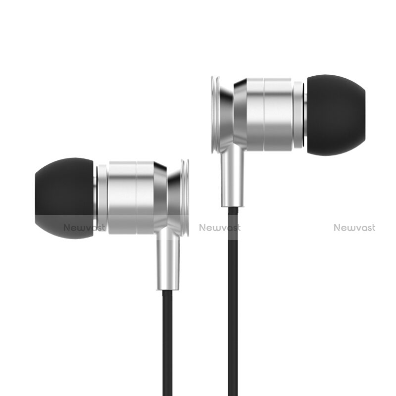 Sports Stereo Earphone Headset In-Ear H14 Silver