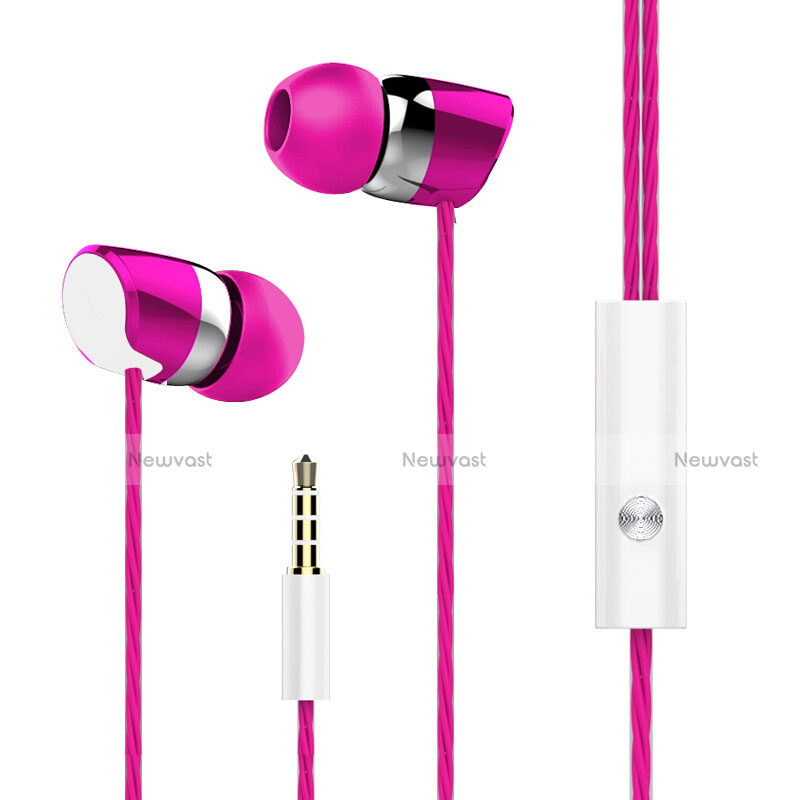 Sports Stereo Earphone Headset In-Ear H16 Hot Pink