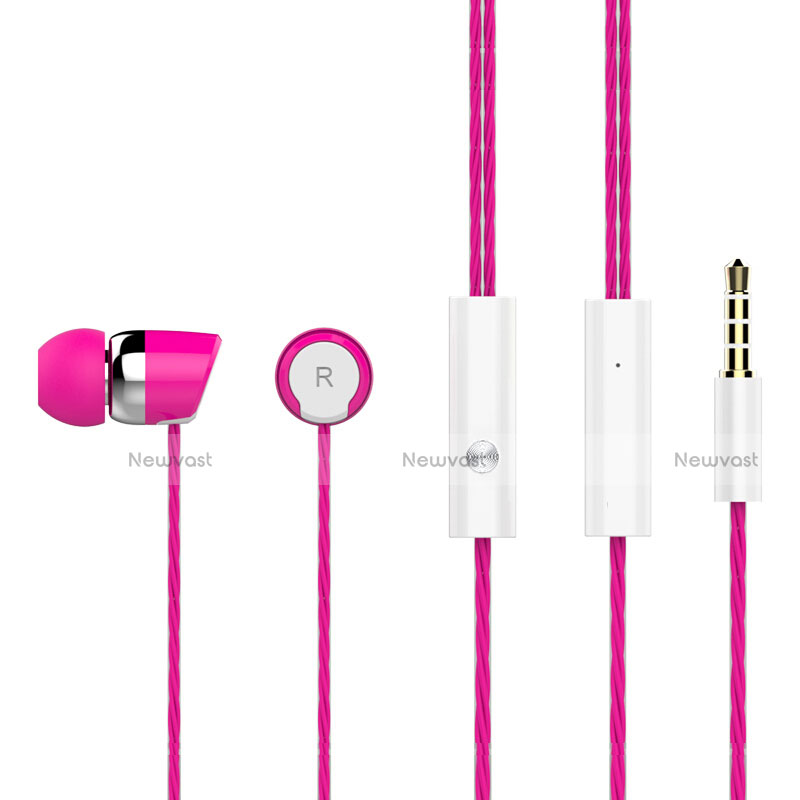 Sports Stereo Earphone Headset In-Ear H16 Hot Pink