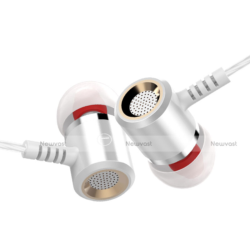 Sports Stereo Earphone Headset In-Ear H25 Silver