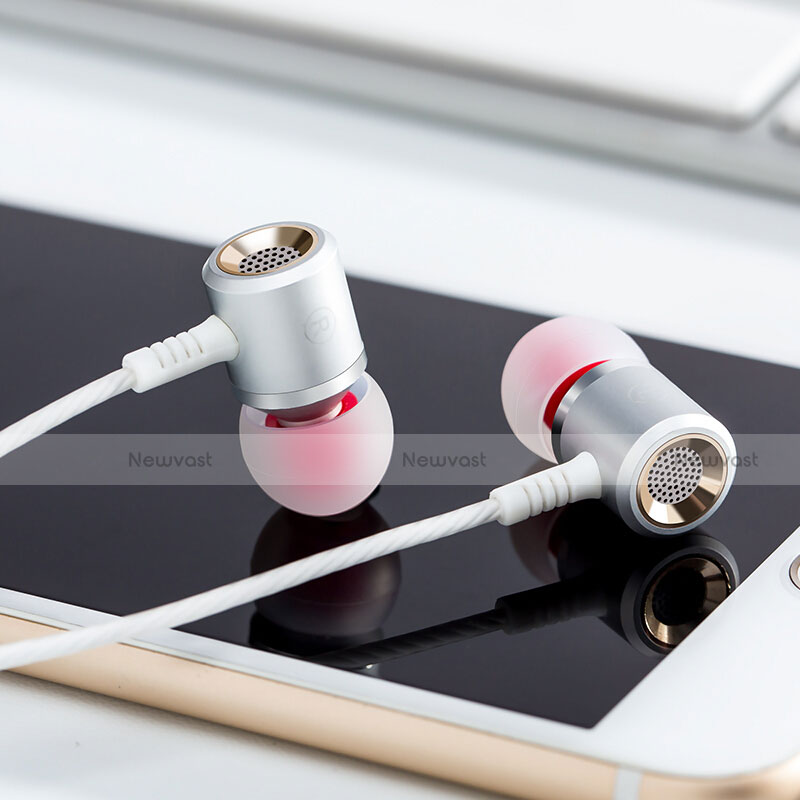 Sports Stereo Earphone Headset In-Ear H25 Silver