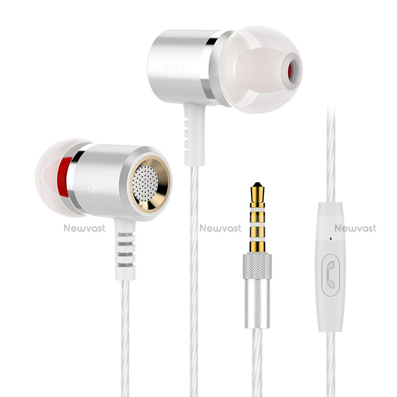 Sports Stereo Earphone Headset In-Ear H25 Silver