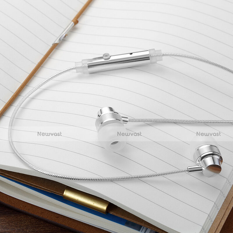 Sports Stereo Earphone Headset In-Ear H28 Silver