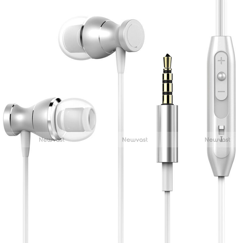 Sports Stereo Earphone Headset In-Ear H34 Silver