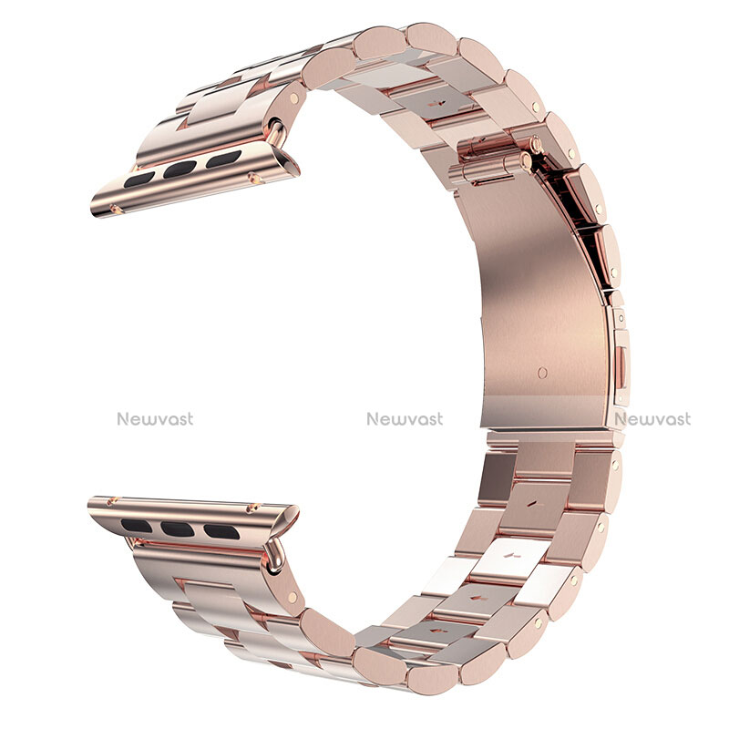 Stainless Steel Bracelet Band Strap for Apple iWatch 3 42mm Rose Gold