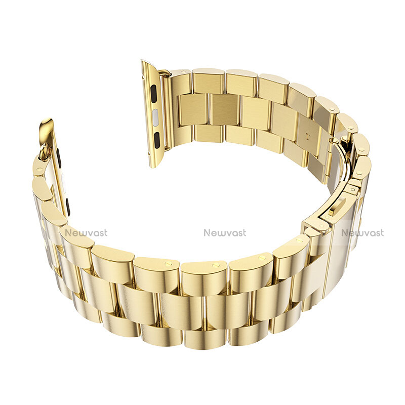 Stainless Steel Bracelet Band Strap for Apple iWatch 5 40mm Gold