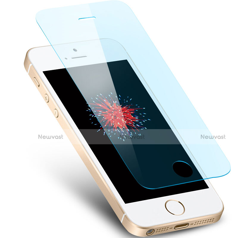 Tempered Glass Anti Blue Light Screen Protector Film B02 for Apple iPhone 5 Blue