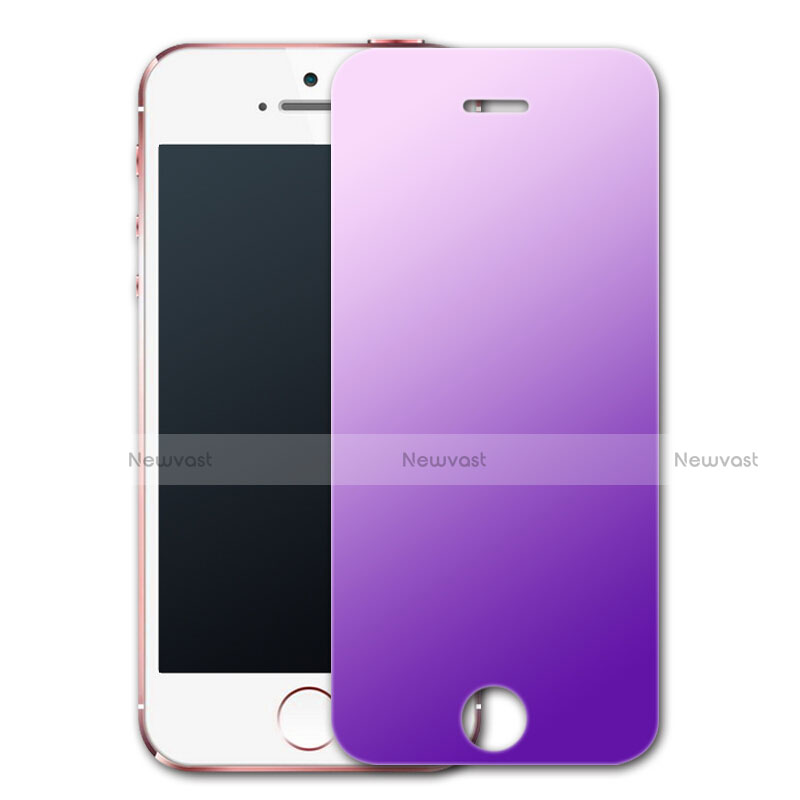 Tempered Glass Anti Blue Light Screen Protector Film B03 for Apple iPhone 5 Blue