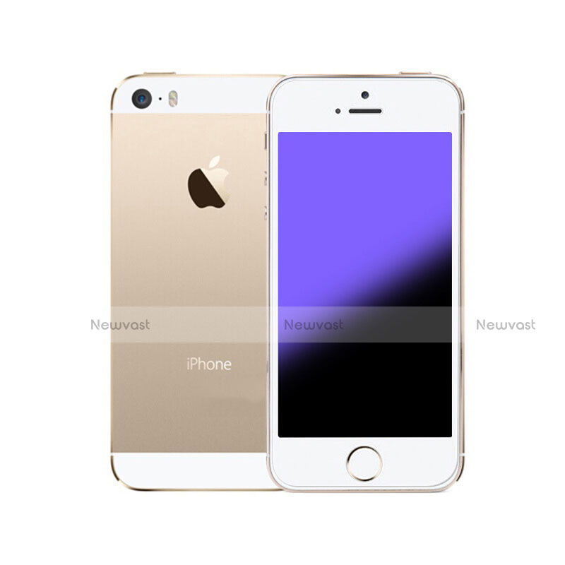 Tempered Glass Anti Blue Light Screen Protector Film B04 for Apple iPhone 5S Blue