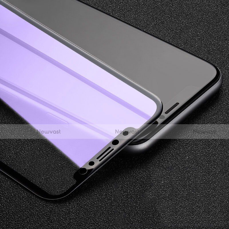 Tempered Glass Anti Blue Light Screen Protector Film for Apple iPhone X Blue