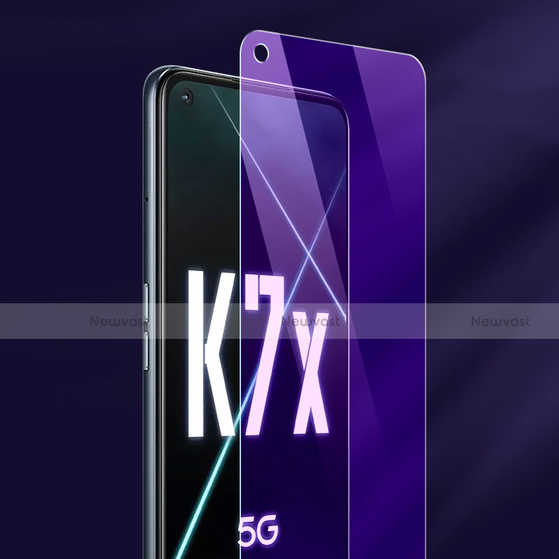 Tempered Glass Anti Blue Light Screen Protector Film for Oppo K7x 5G Clear