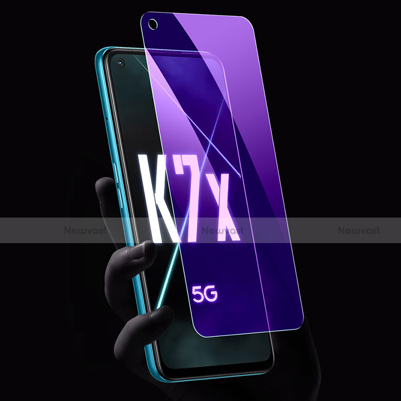 Tempered Glass Anti Blue Light Screen Protector Film for Oppo K7x 5G Clear