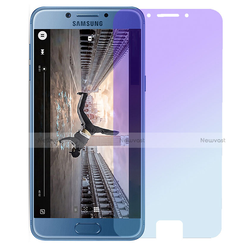 Tempered Glass Anti Blue Light Screen Protector Film for Samsung Galaxy C7 Pro C7010 Blue