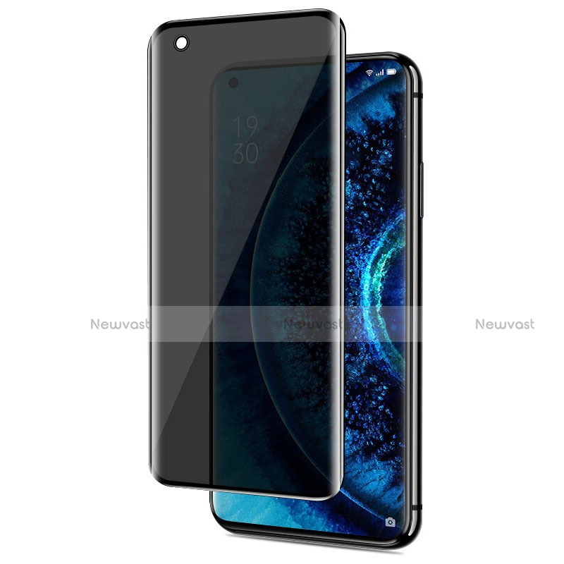 Tempered Glass Anti-Spy Screen Protector Film for Oppo Find X2 Clear