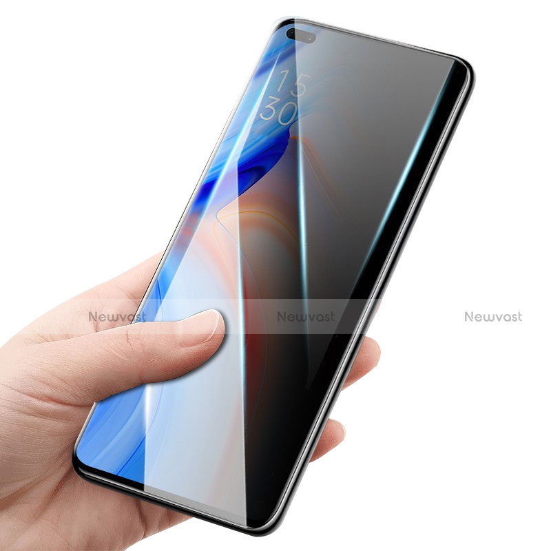 Tempered Glass Anti-Spy Screen Protector Film for Oppo Reno4 5G Clear