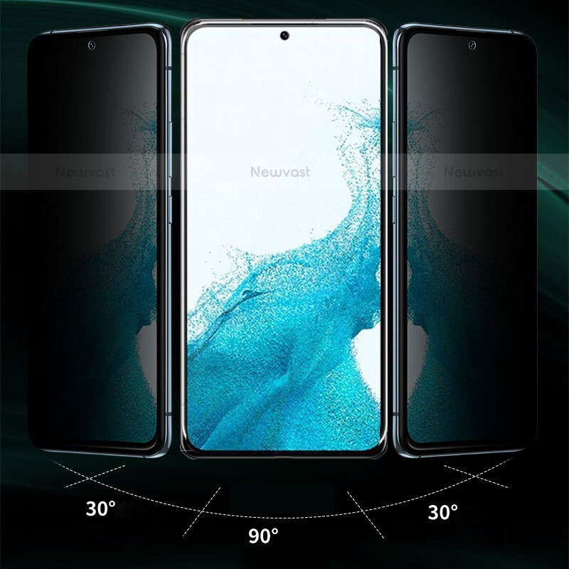 Tempered Glass Anti-Spy Screen Protector Film for Samsung Galaxy S22 Plus 5G Clear