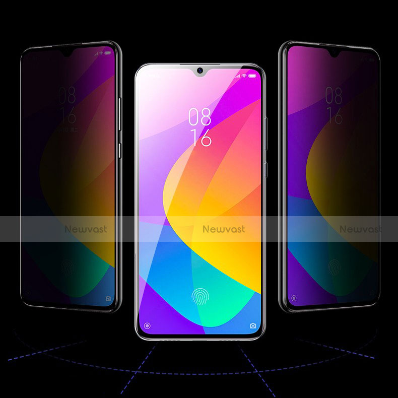 Tempered Glass Anti-Spy Screen Protector Film for Xiaomi Mi A3 Clear