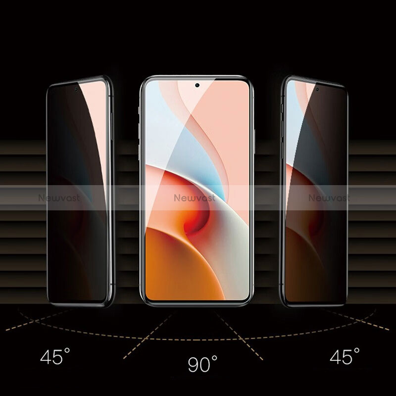 Tempered Glass Anti-Spy Screen Protector Film for Xiaomi Redmi Note 10 Pro Max Clear