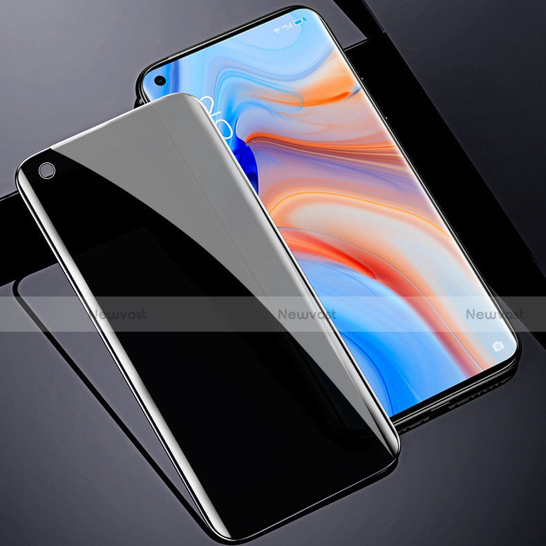 Tempered Glass Anti-Spy Screen Protector Film M01 for Oppo Reno4 Pro 5G Clear