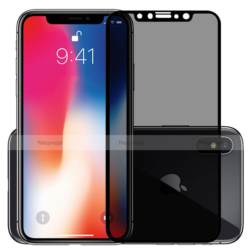 Tempered Glass Anti-Spy Screen Protector Film S01 for Apple iPhone Xs Max Clear