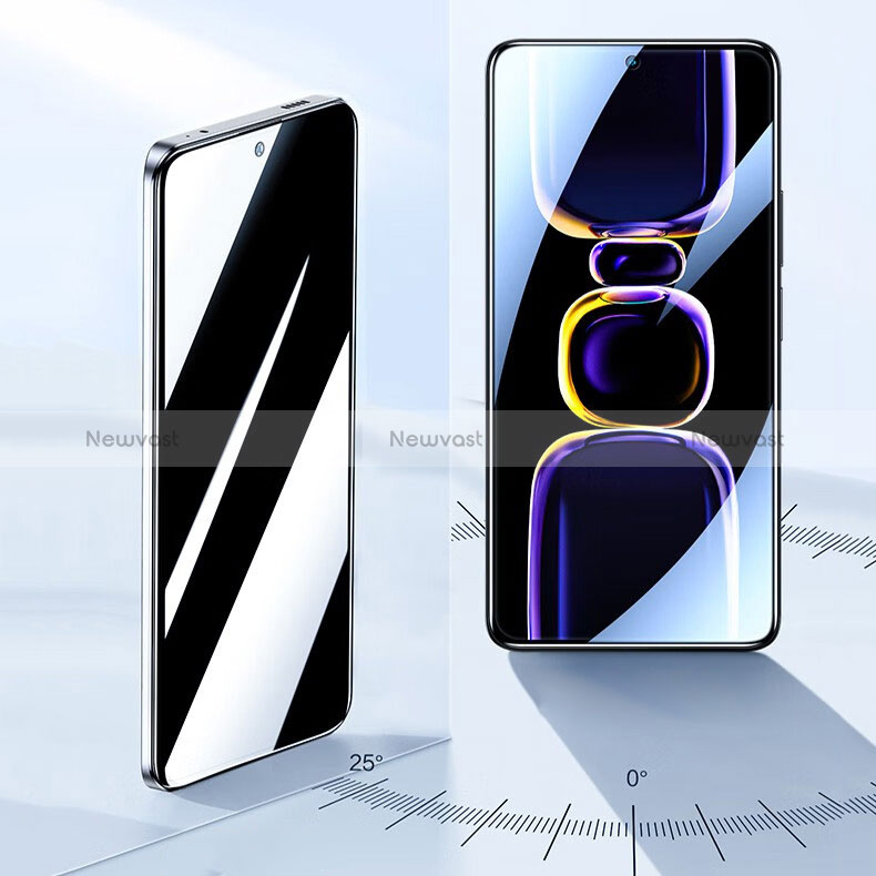 Tempered Glass Anti-Spy Screen Protector Film S01 for Xiaomi Poco F5 Pro 5G Clear