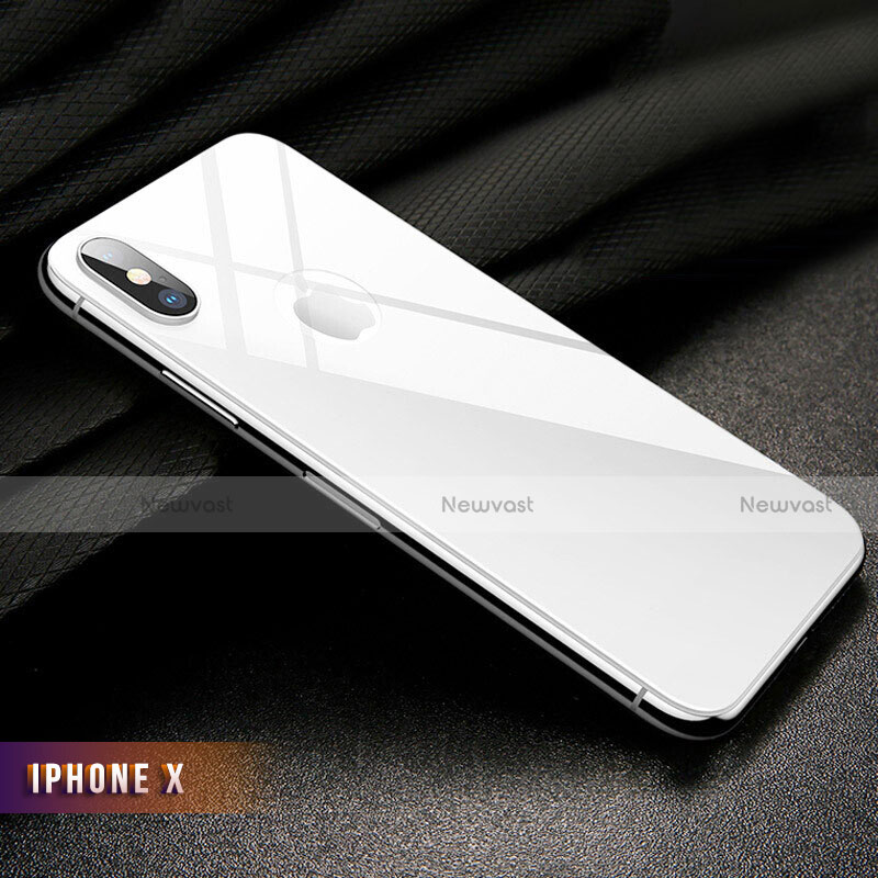 Tempered Glass Back Protector Film B02 for Apple iPhone Xs White