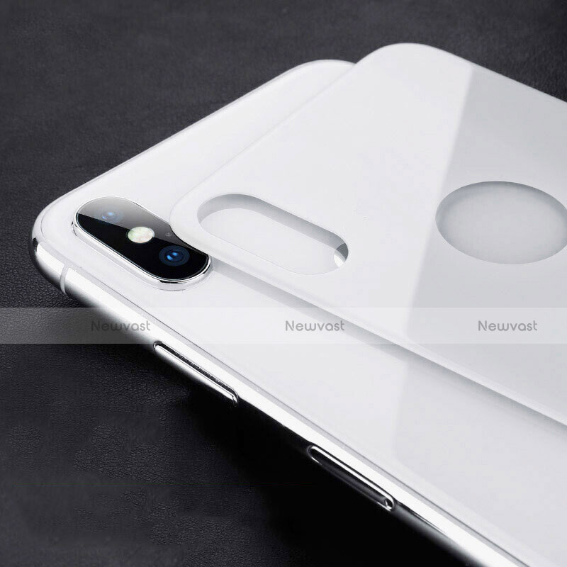 Tempered Glass Back Protector Film B02 for Apple iPhone Xs White