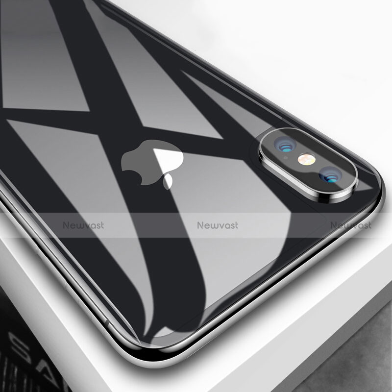 Tempered Glass Back Protector Film B05 for Apple iPhone X Black