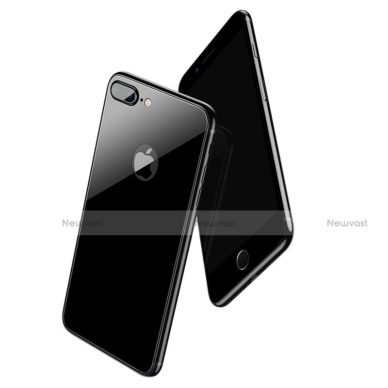 Tempered Glass Back Protector Film B06 for Apple iPhone 7 Plus Black