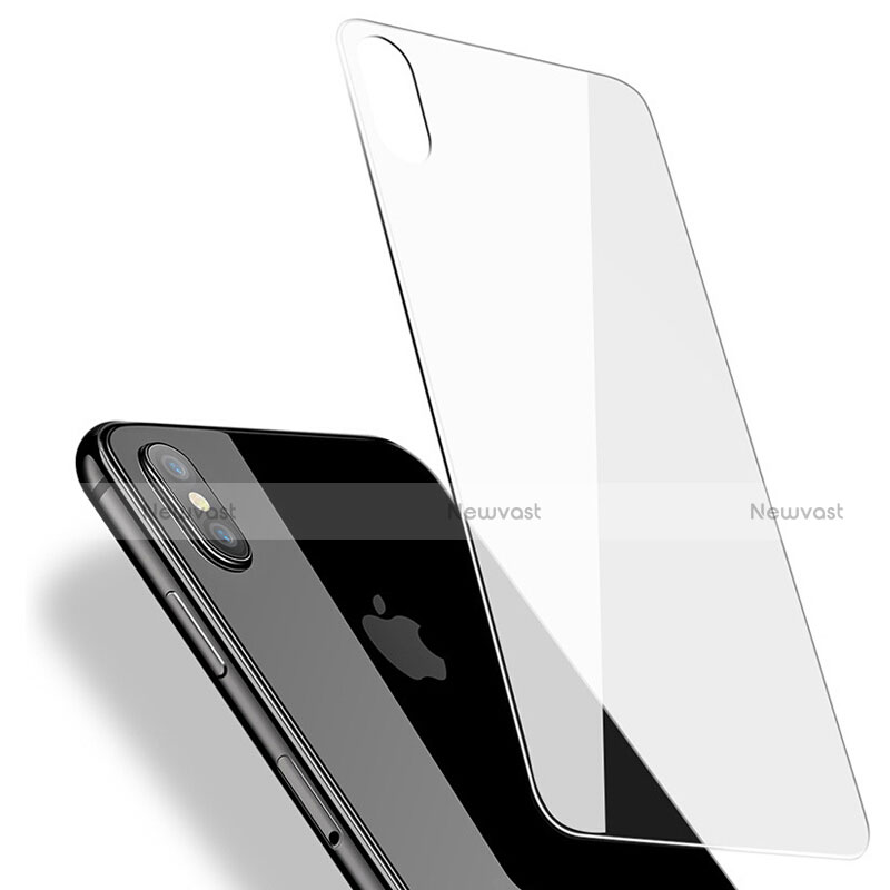 Tempered Glass Back Protector Film B07 for Apple iPhone X Clear