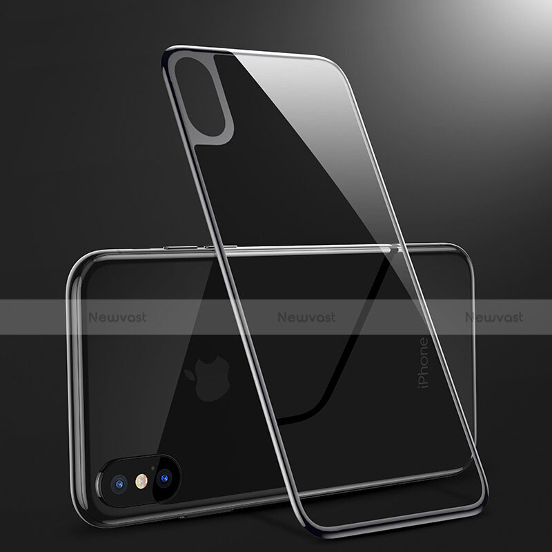 Tempered Glass Back Protector Film B09 for Apple iPhone X Black