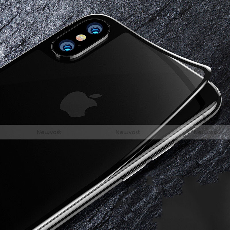 Tempered Glass Back Protector Film B09 for Apple iPhone Xs Max Black
