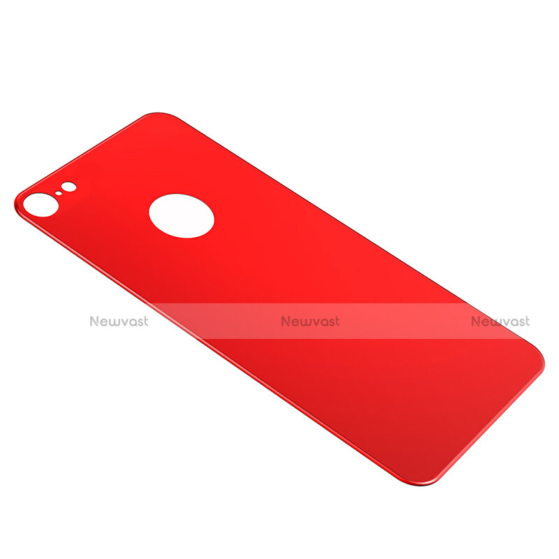 Tempered Glass Back Protector Film for Apple iPhone 7 Red