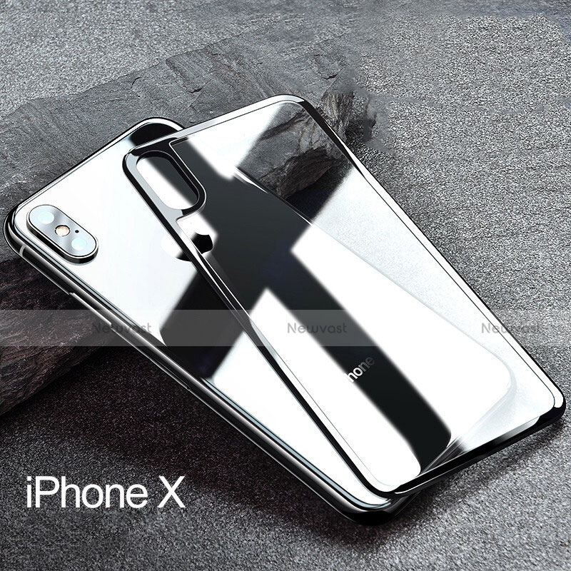 Tempered Glass Back Protector Film Z01 for Apple iPhone Xs Max Black