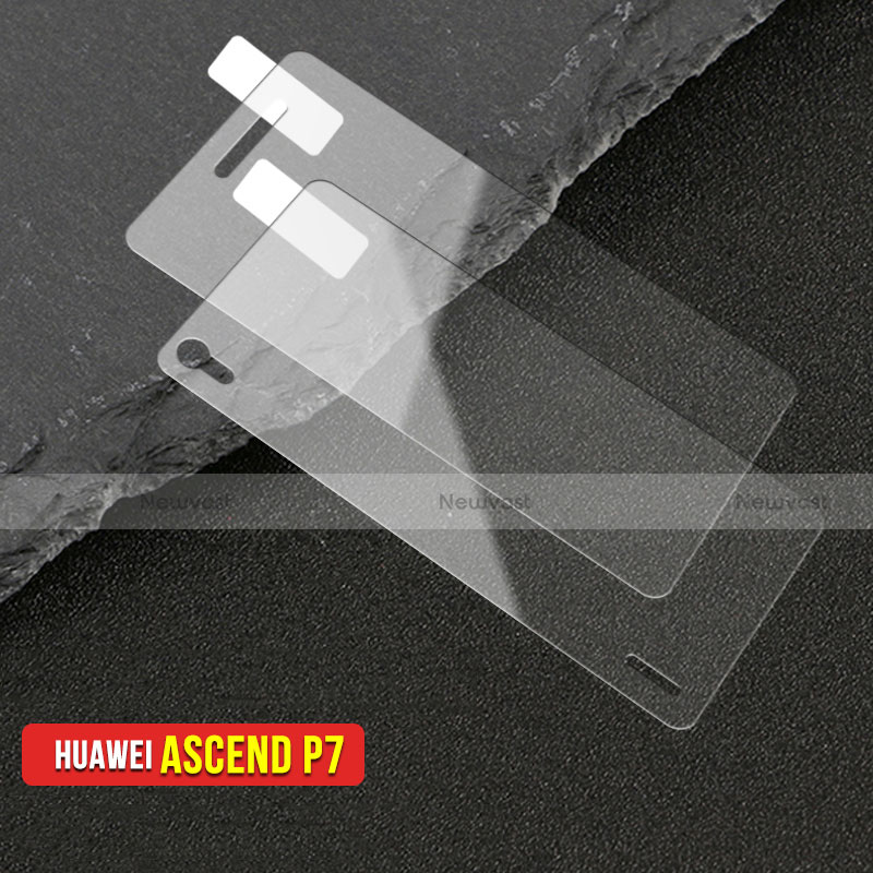 Tempered Glass Screen Protector Front and Back Film for Huawei P7 Dual SIM Clear