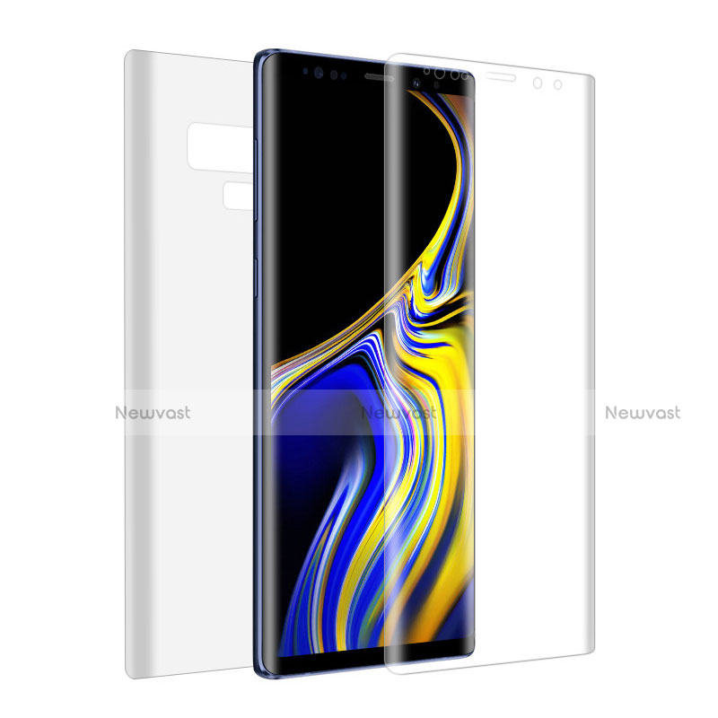 Tempered Glass Screen Protector Front and Back Film for Samsung Galaxy Note 9 Clear