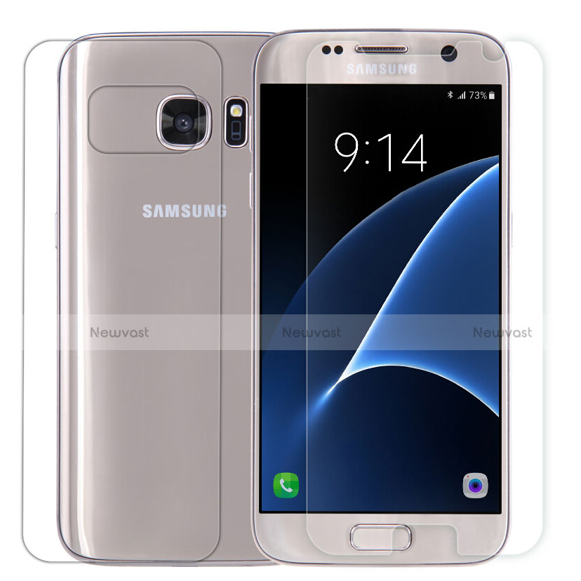 Tempered Glass Screen Protector Front and Back Film for Samsung Galaxy S7 G930F G930FD Clear